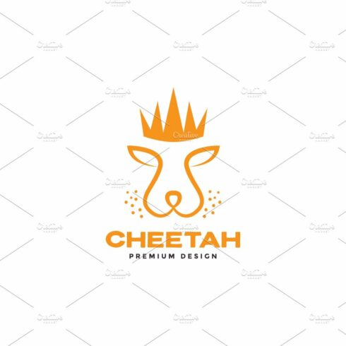 cheetah face with crown king logo cover image.