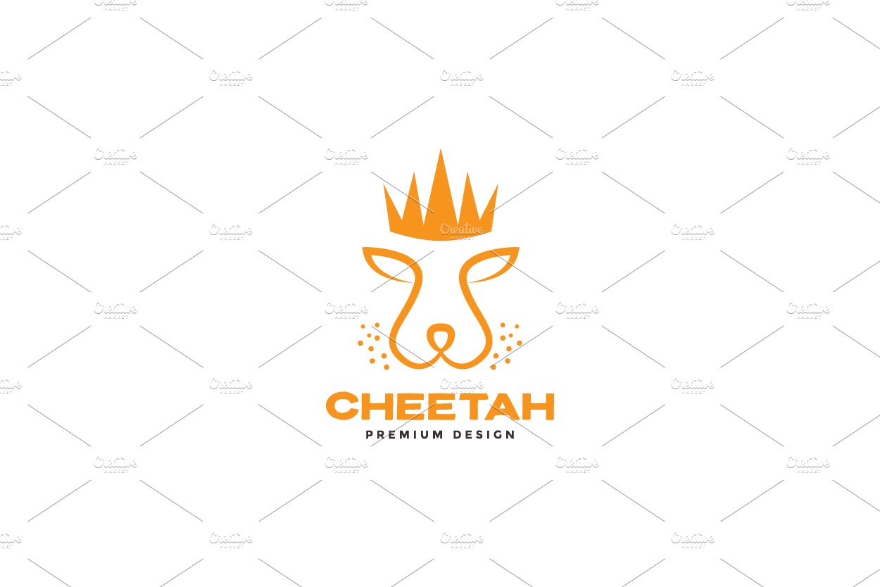 cheetah face with crown king logo cover image.