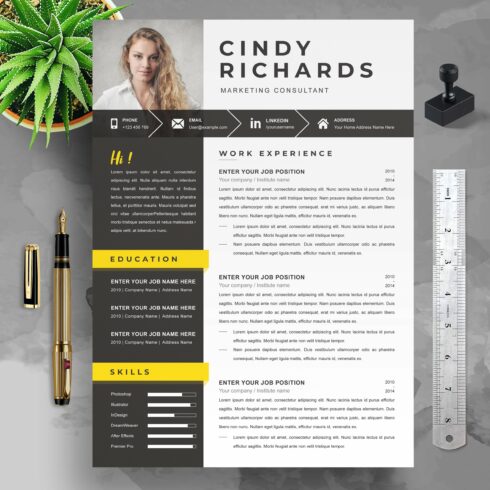 Creative Resume | Modern CV Template cover image.