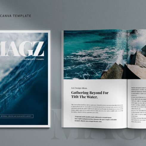 Canva Magazine Template cover image.