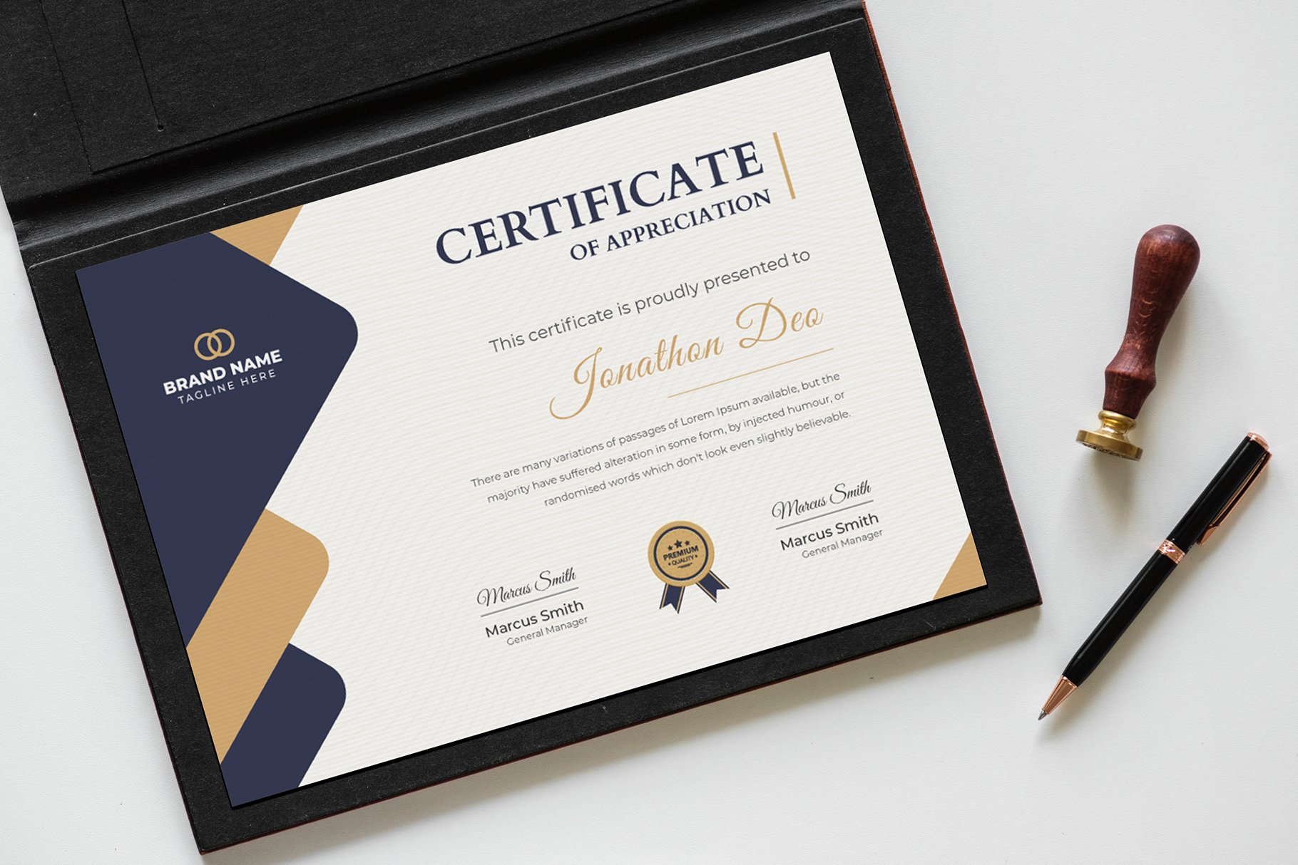 Certificate Template cover image.