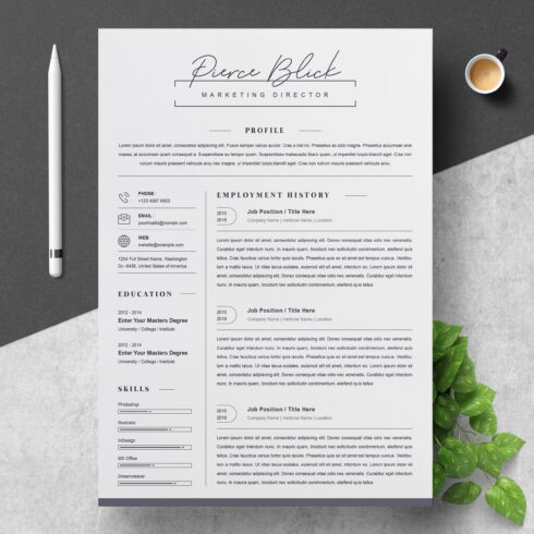 Clean Resume / CV Template cover image.