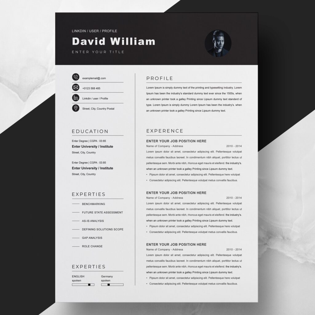 Pharmacy Resume CV Template – MasterBundles