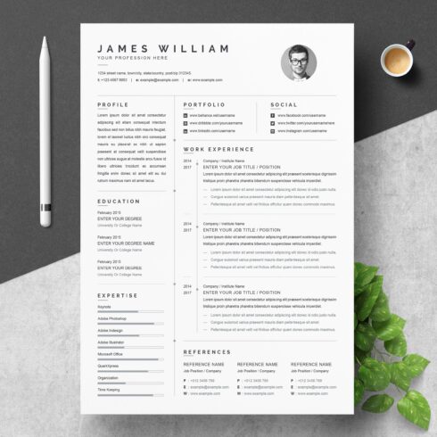 One Page Resume and Cover Letter cover image.