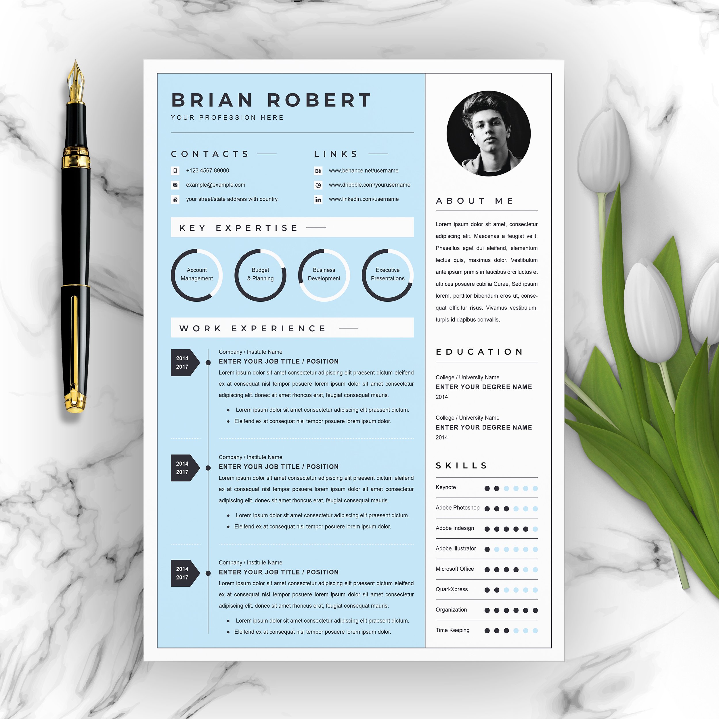 Creative Resume/CV Template | Pages cover image.