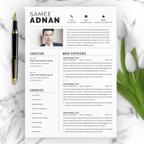Clean Resume Template Format cover image.