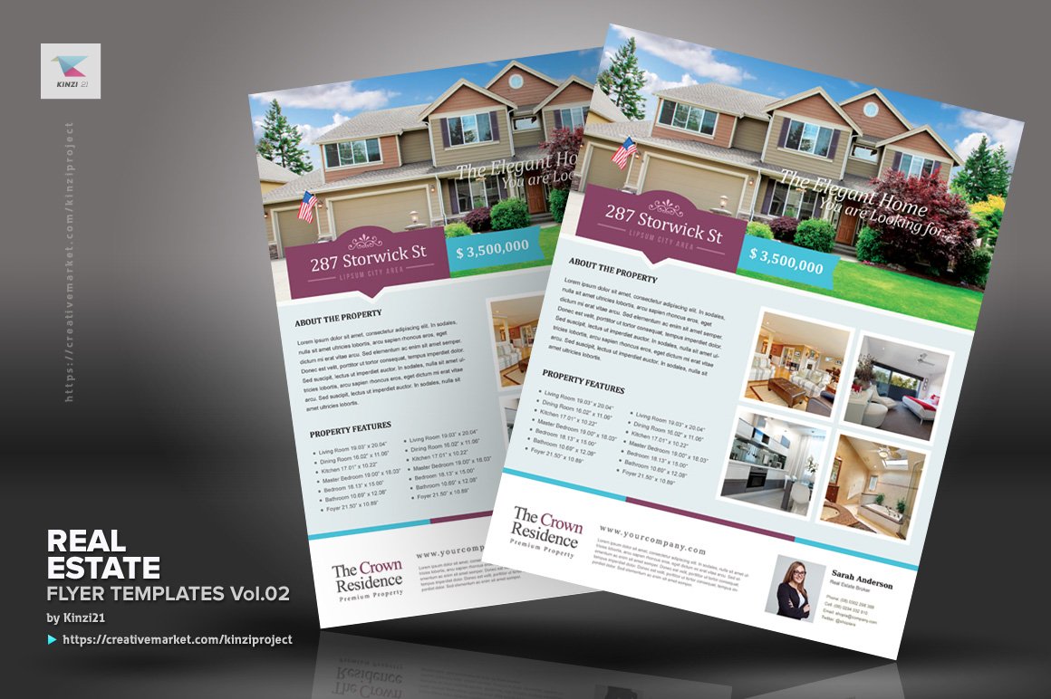 Real Estate Flyer Template Vol.02 preview image.