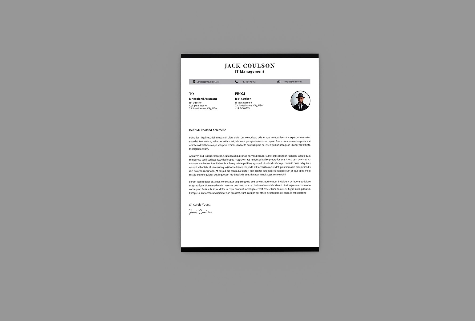 Jack IT Resume Designer preview image.