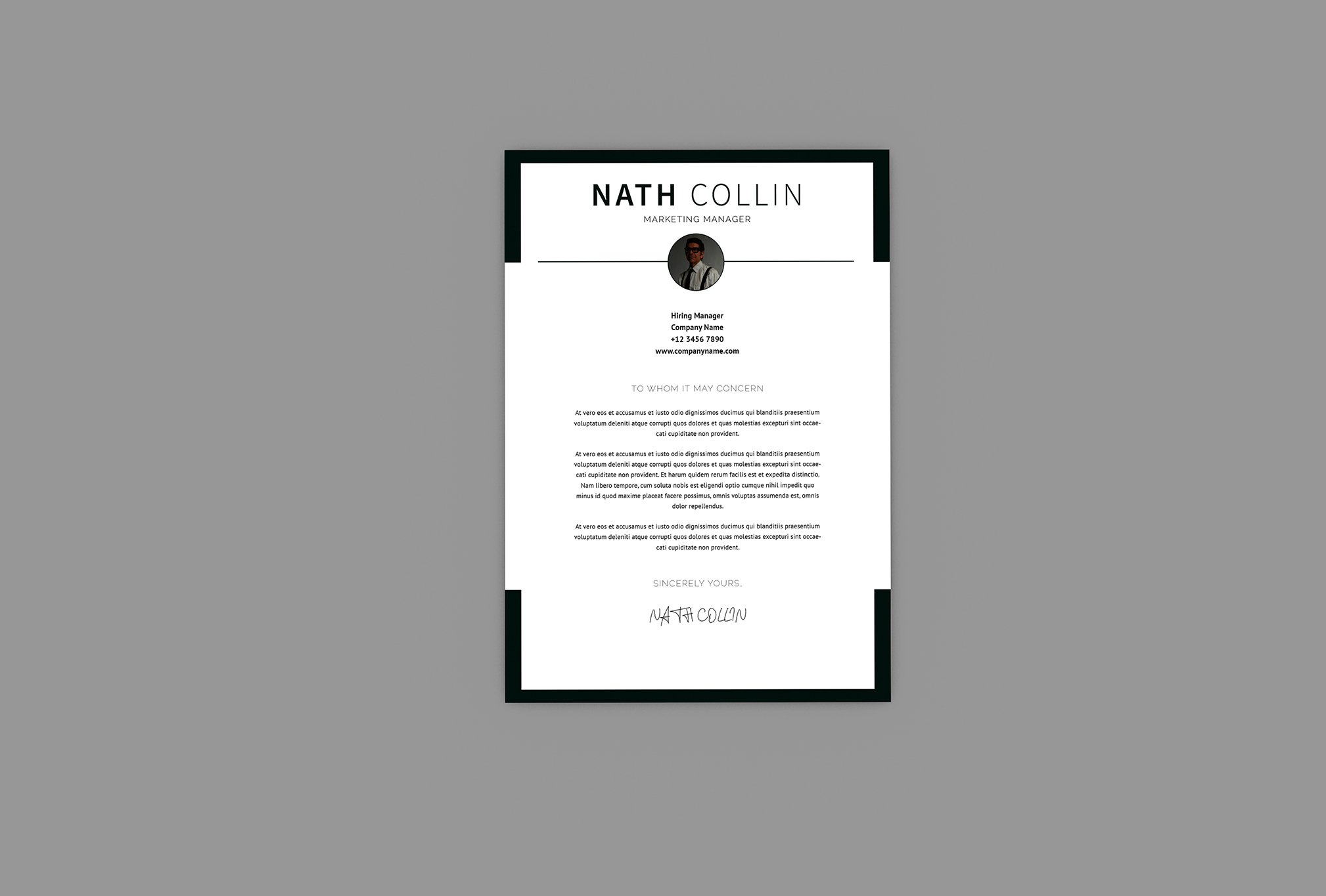 Nath Marketing Resume Designer preview image.