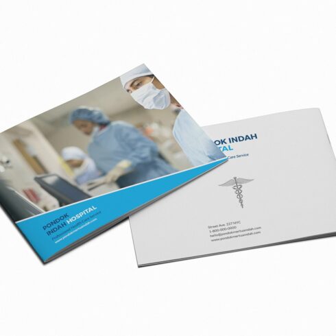 Medical & Hospital A5 Brochure cover image.