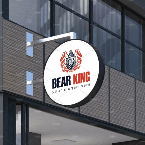 Bear King Logo Template cover image.