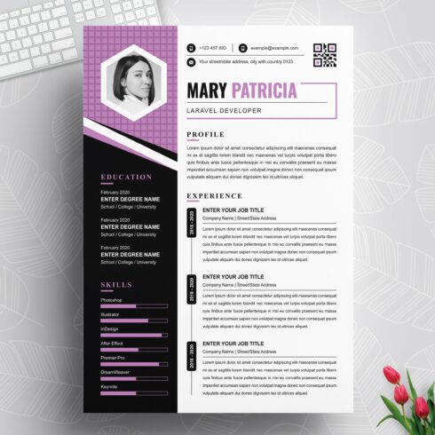 Creative Resume for Word+Free Cover cover image.