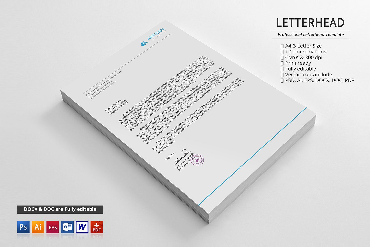 Corporate Letterhead cover image.