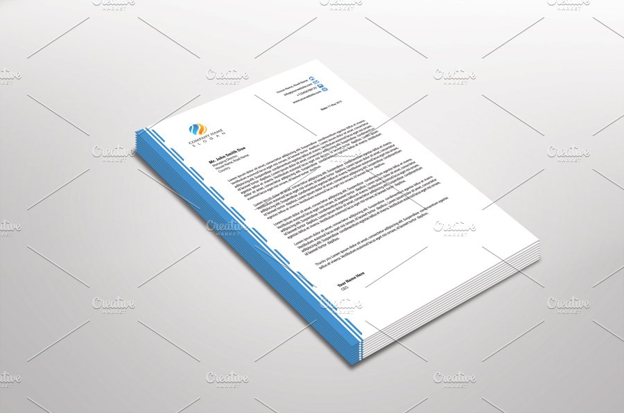 Sealia Letterhead Template cover image.