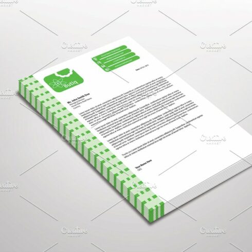 Butiq Letterhead Template cover image.