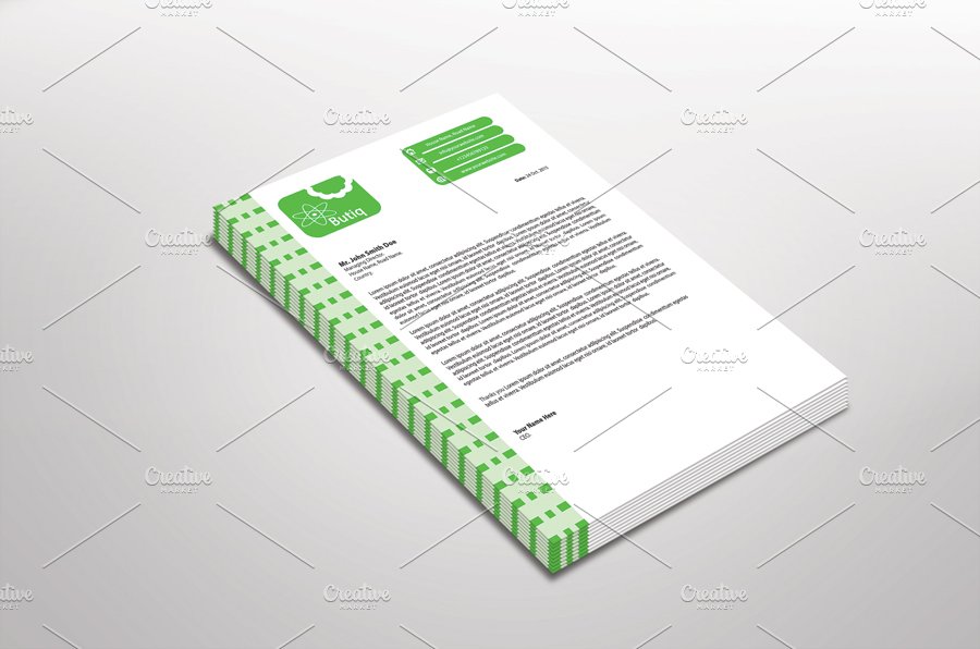 Butiq Letterhead Template cover image.