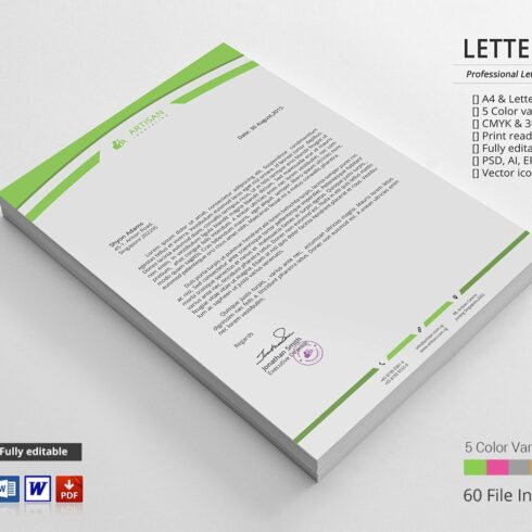 Corporate Letterhead cover image.