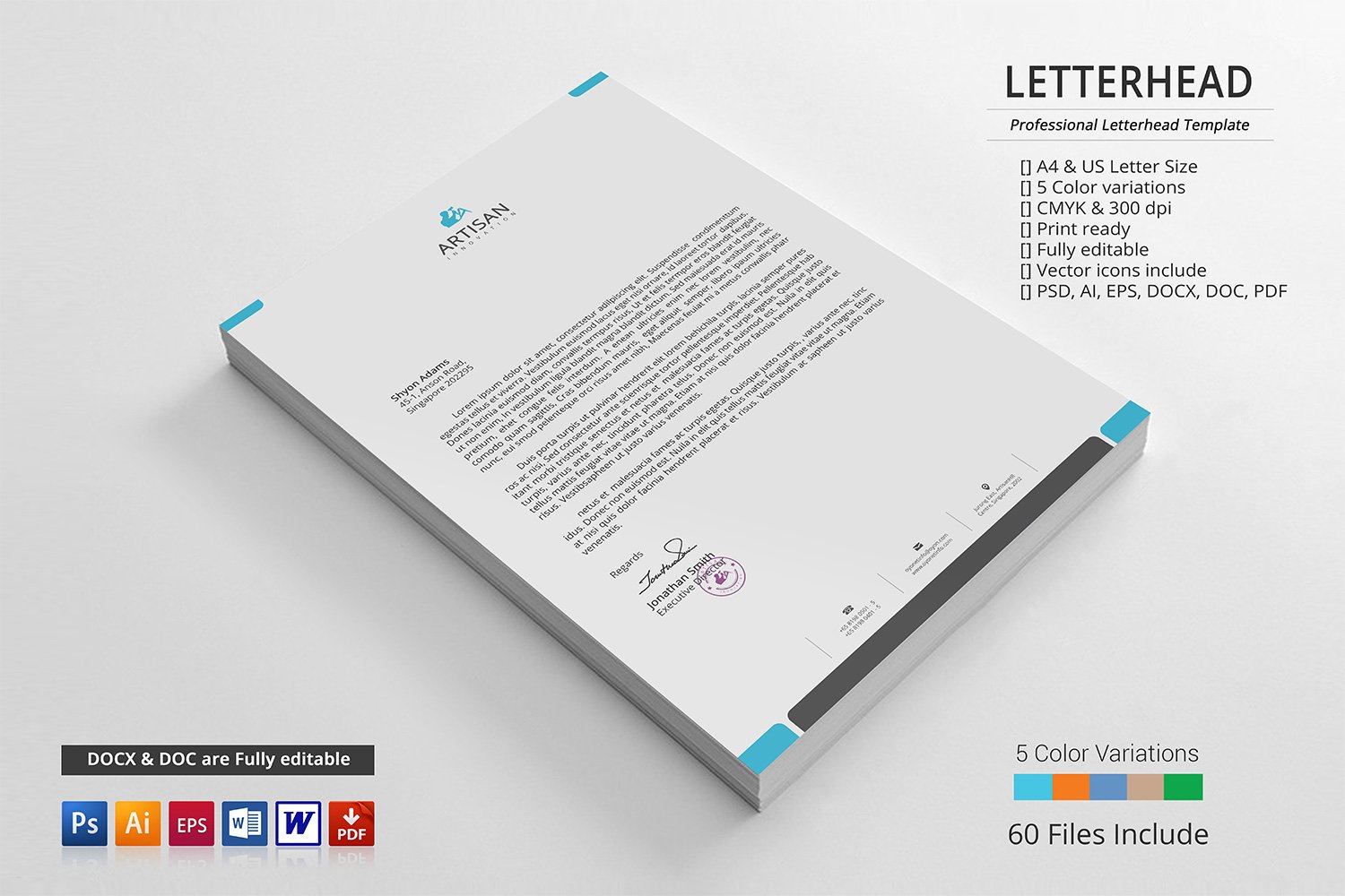 Corporate Letterhead cover image.