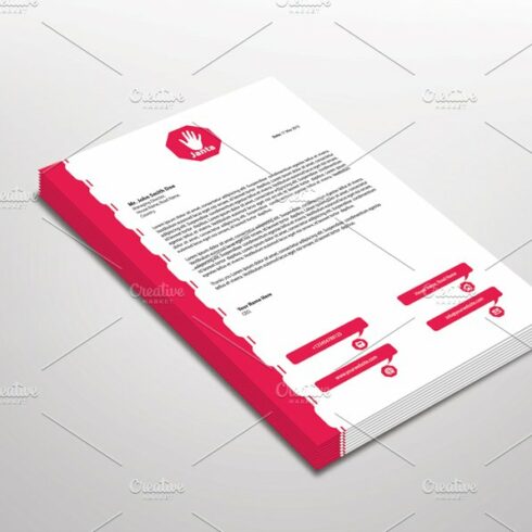 Janta Letterhead Template cover image.