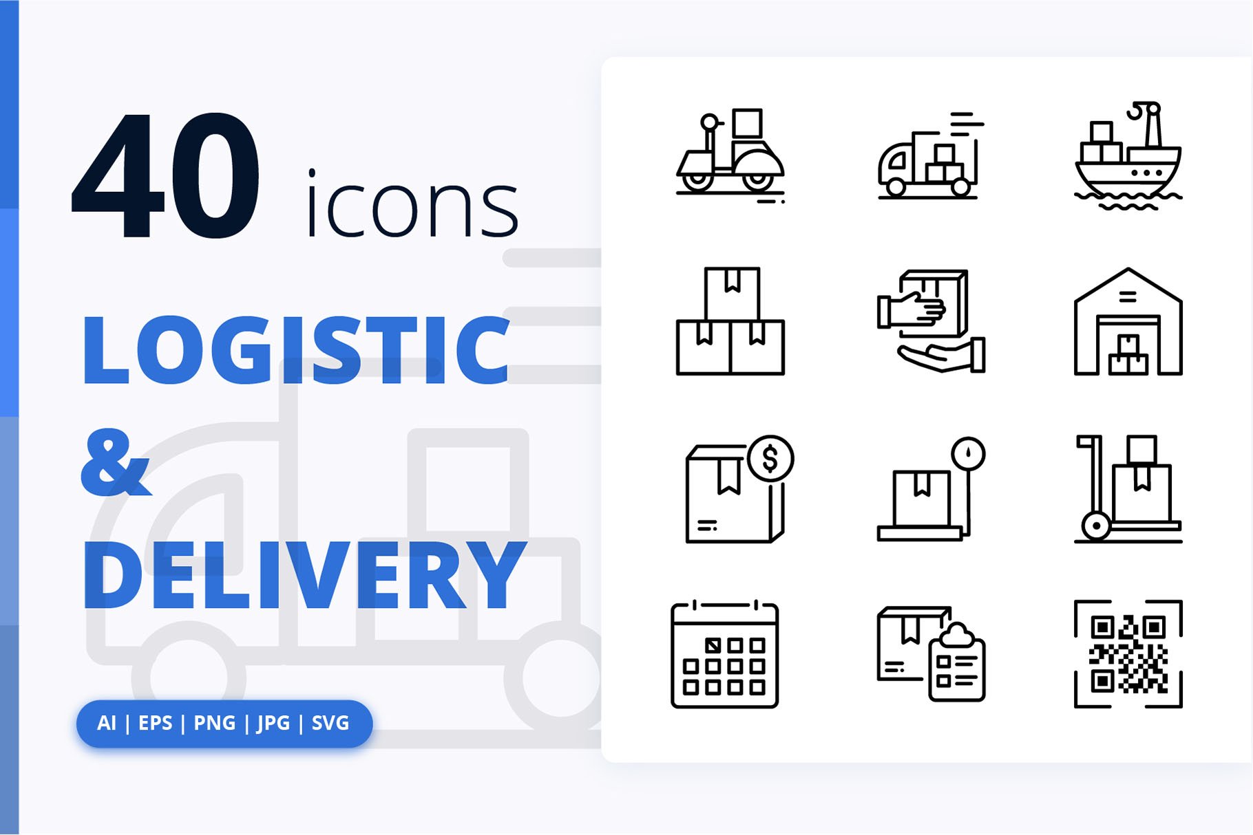 Set of Logistic & Delivery cover image.