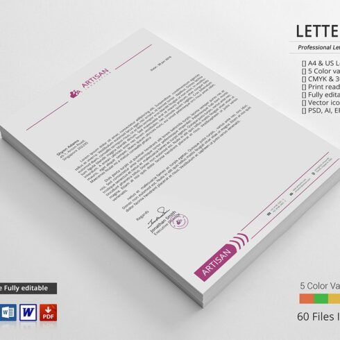 Letterhead cover image.