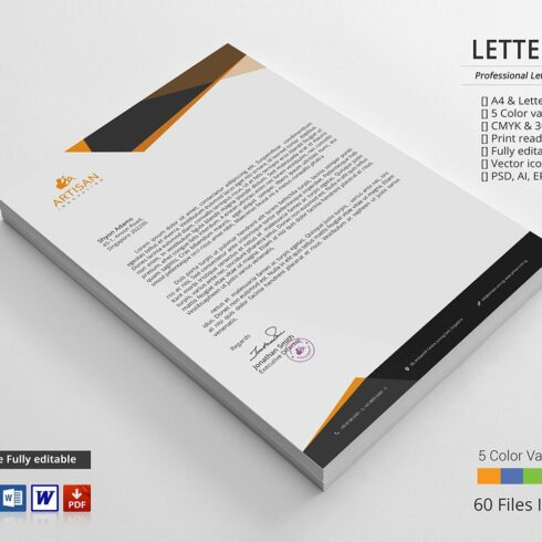 Letterhead cover image.