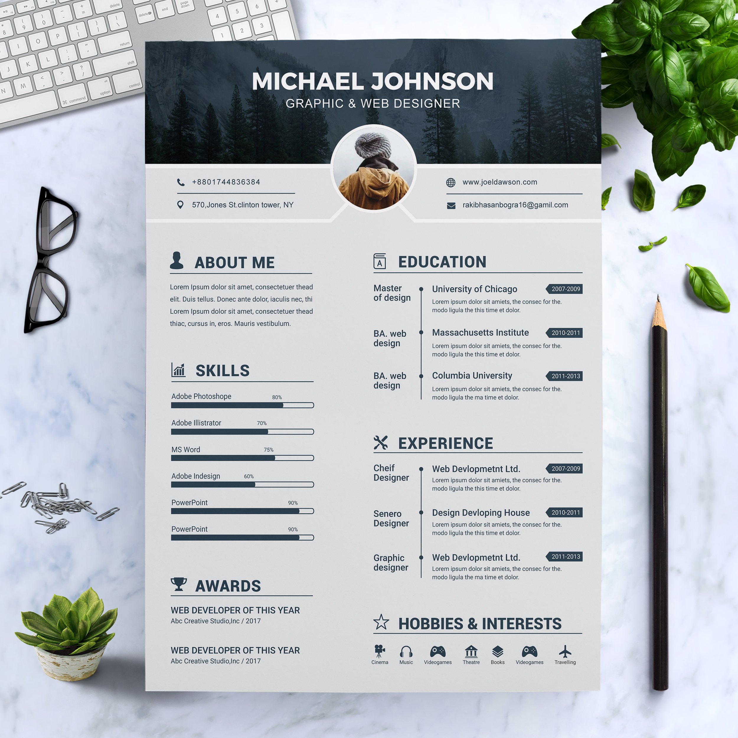 01 resume design template main image 545