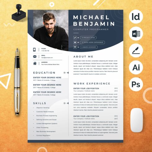 Creative Resume | Modern CV Template cover image.