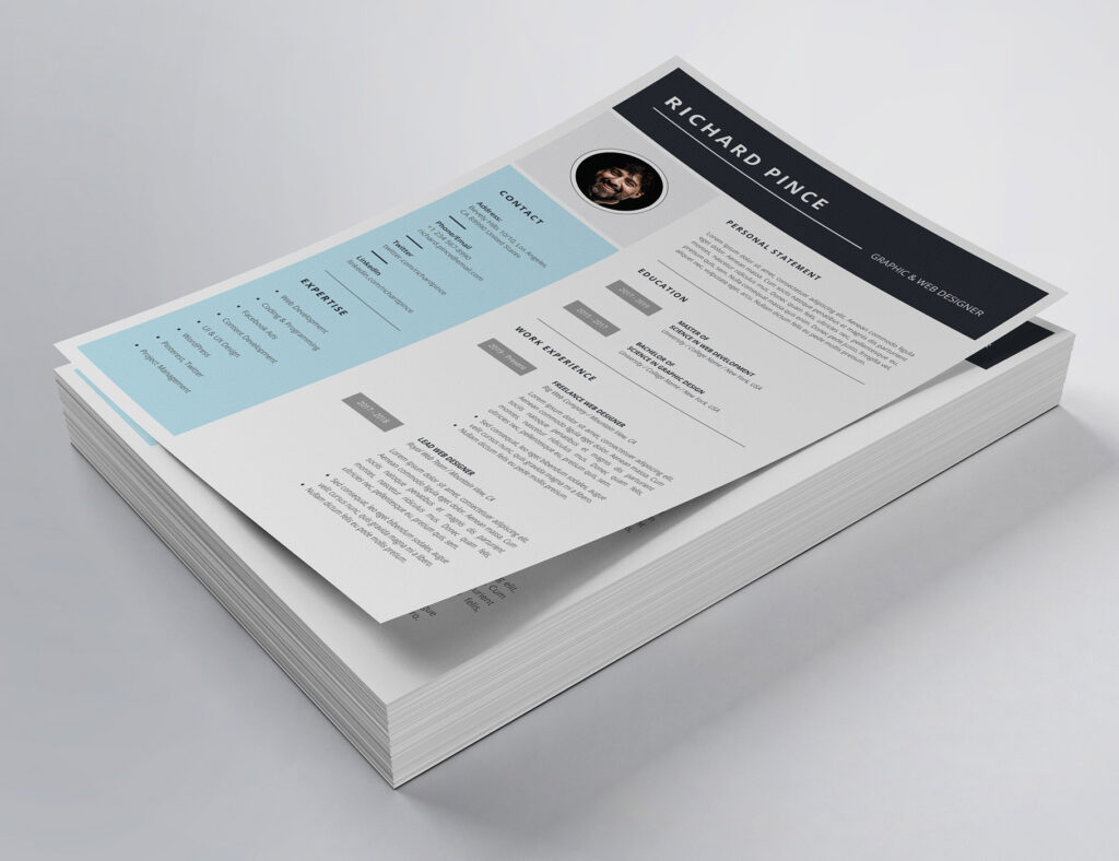 Professional Resume/CV Pattern - MasterBundles
