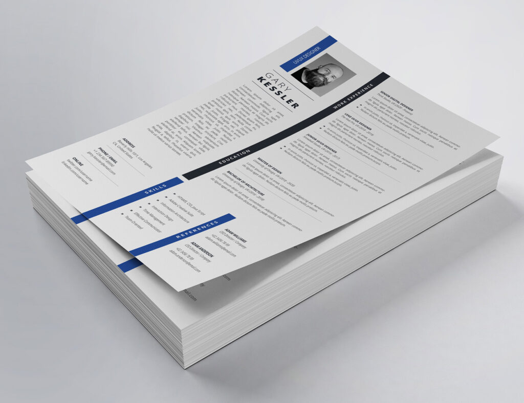 Clean Resume/CV Template - MasterBundles
