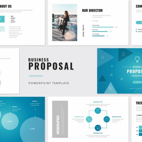 Business Proposal PowerPoint cover image.