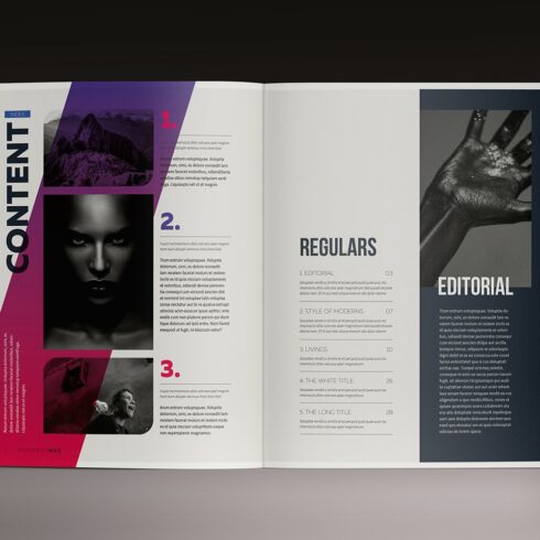 Gradient Magazine Indesign Template cover image.