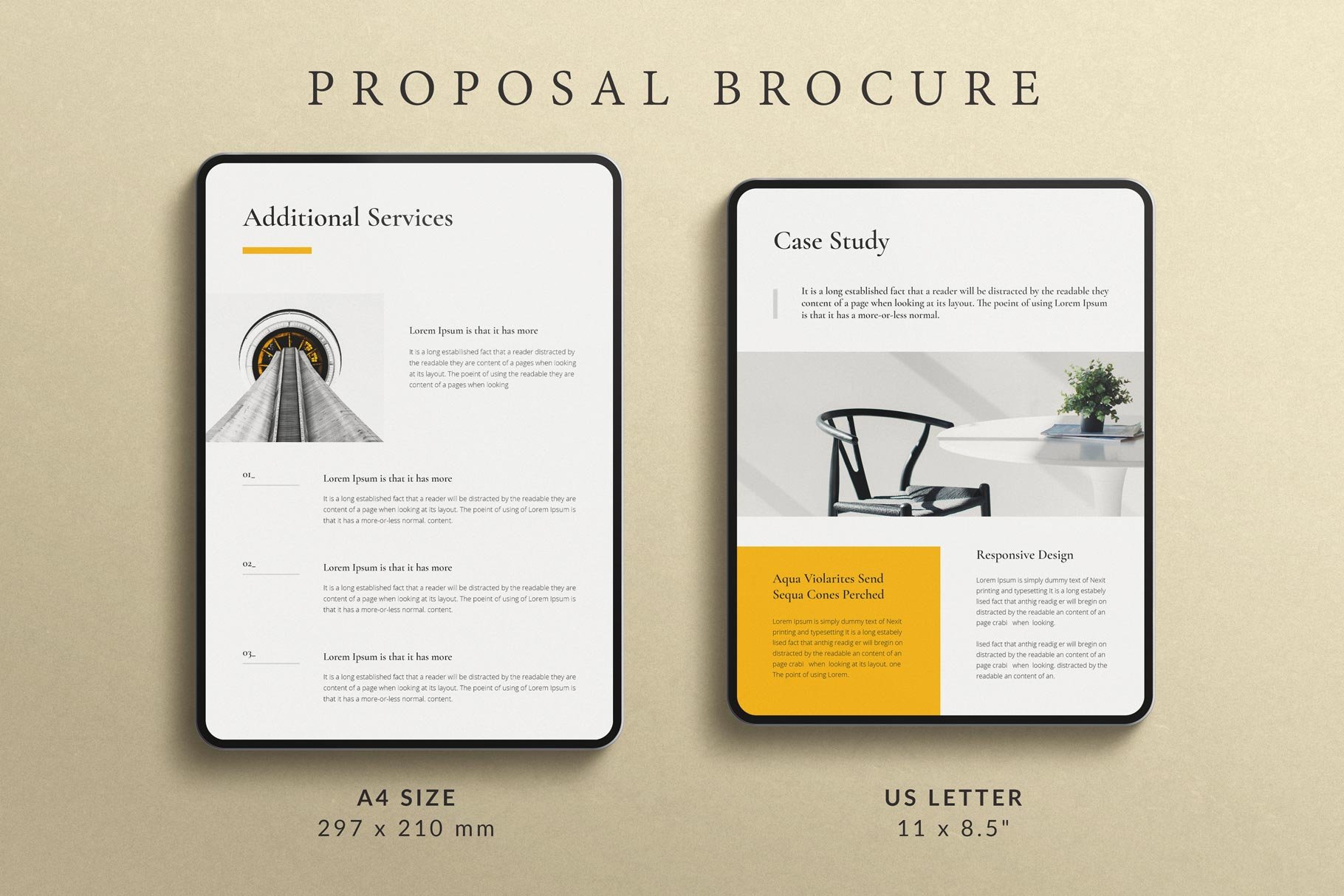 Proposal Brochure Template preview image.