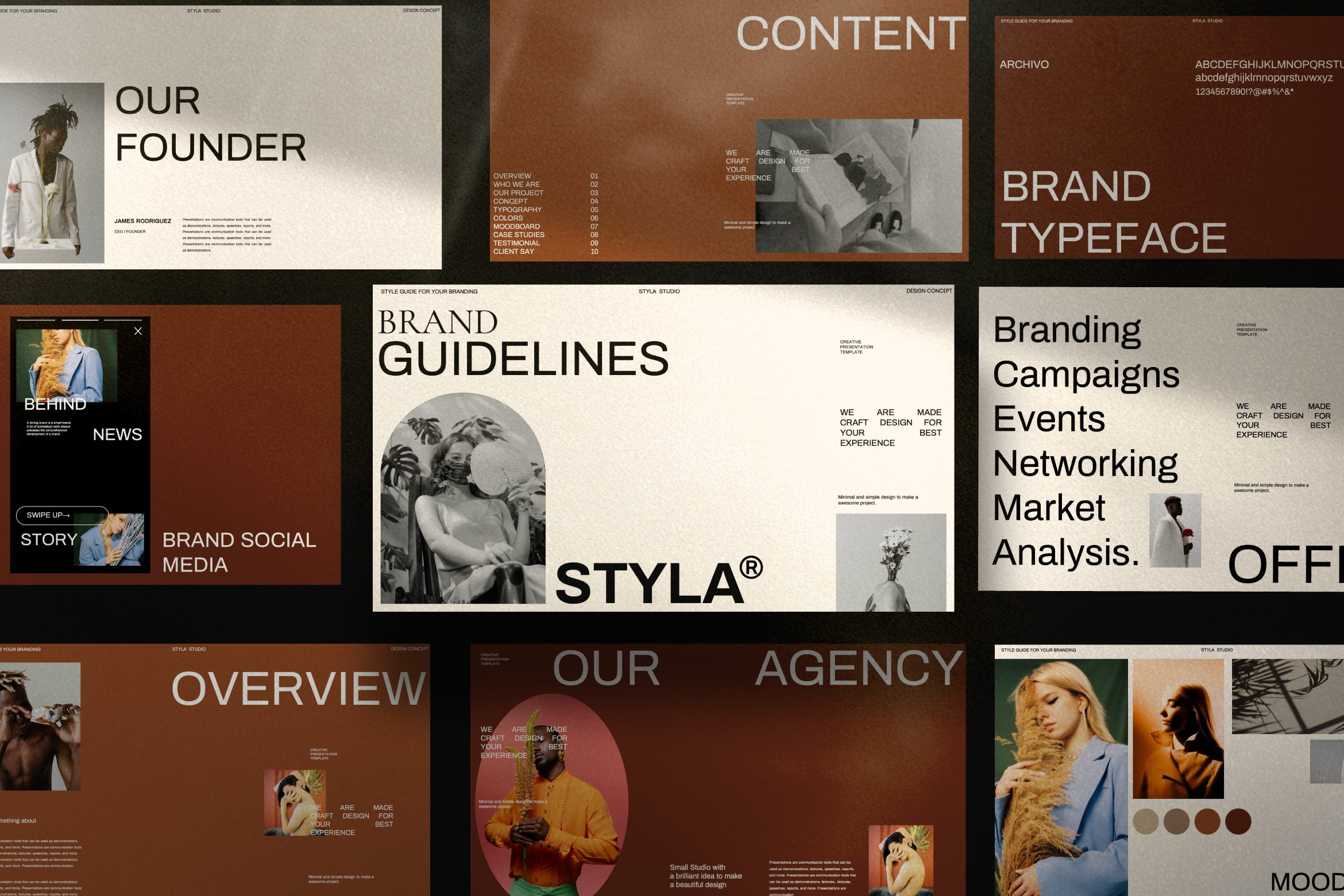 Styla - Brand Proposal Powerpoint preview image.