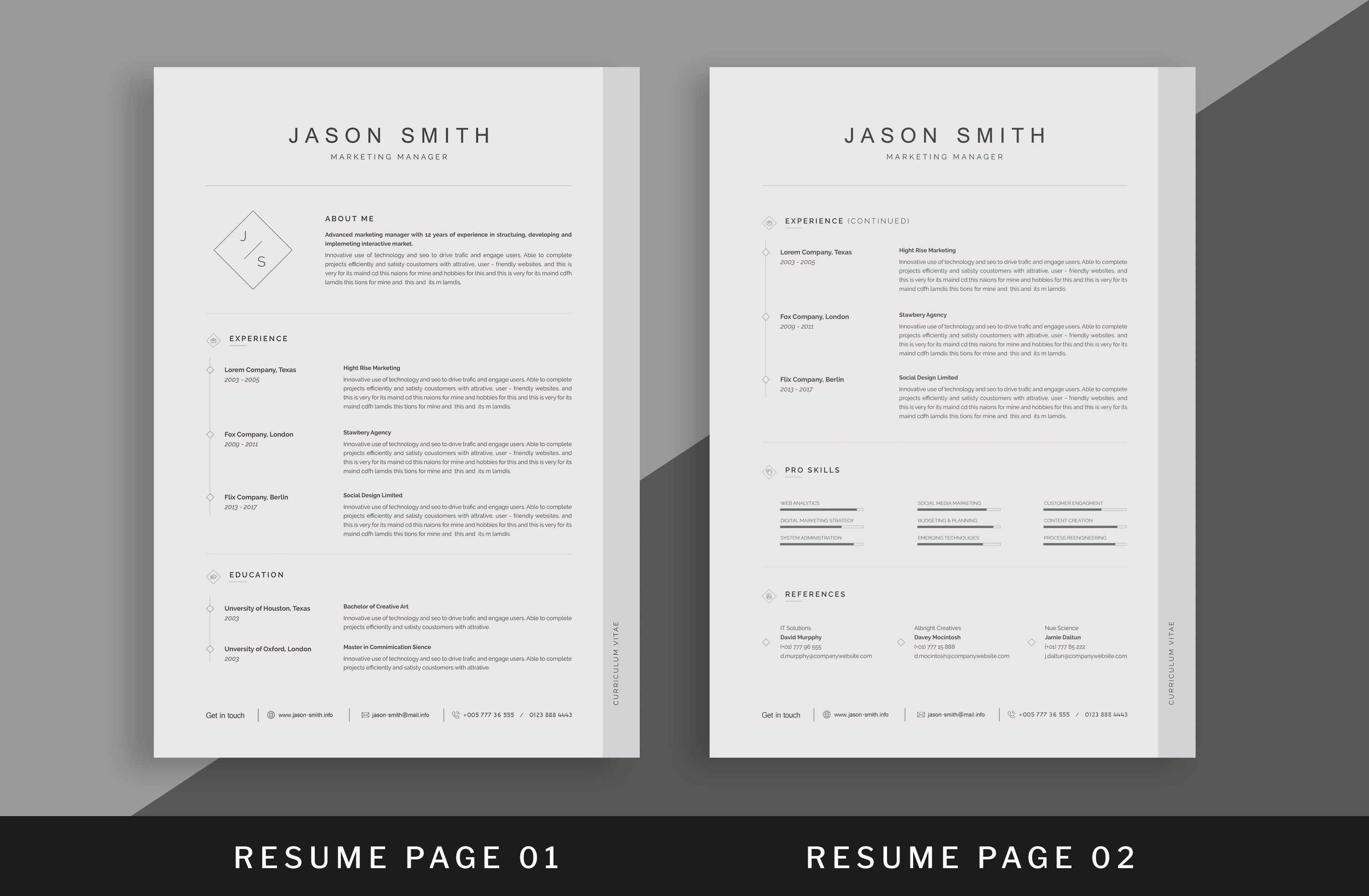 Cv-Resume preview image.