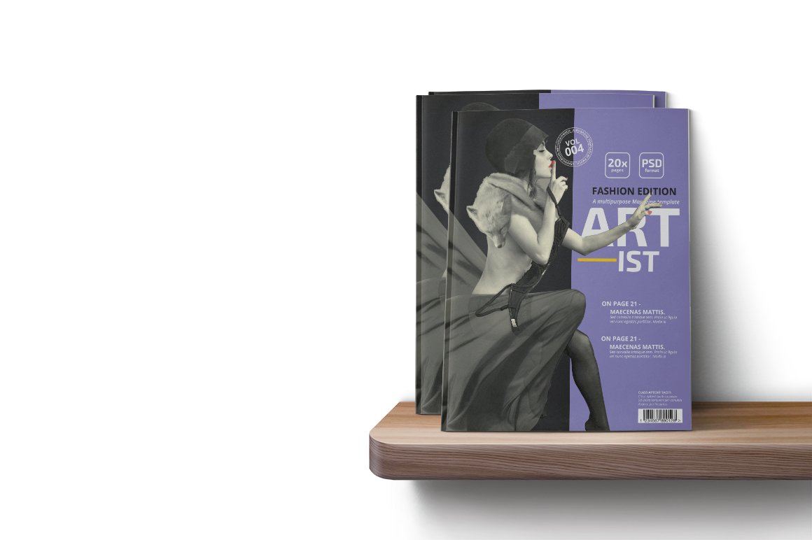 Art-ist Magazine Template Vol.4 preview image.