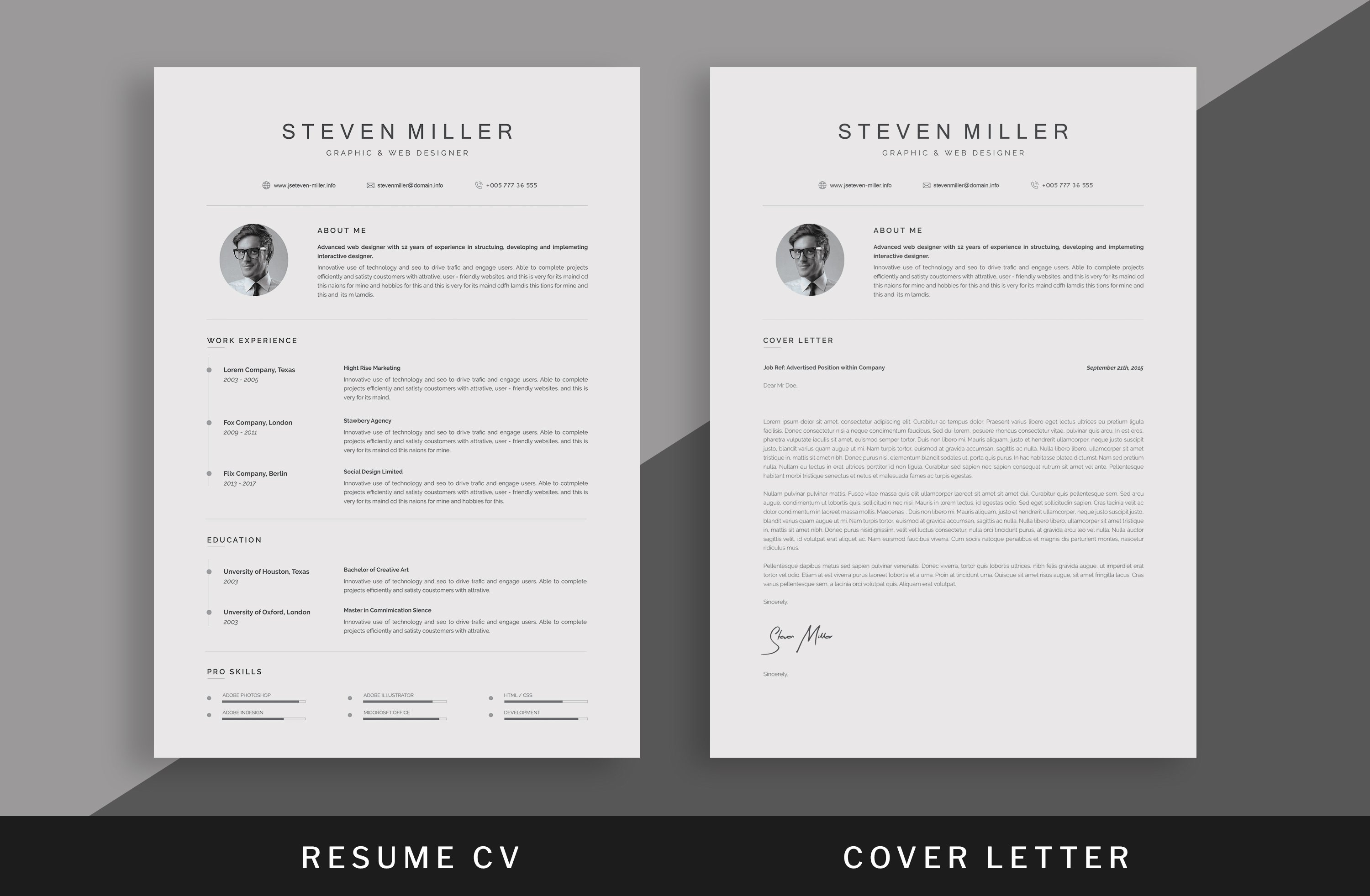 Resume/CV preview image.