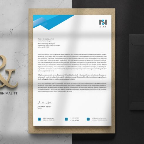 Letterhead Word Template cover image.