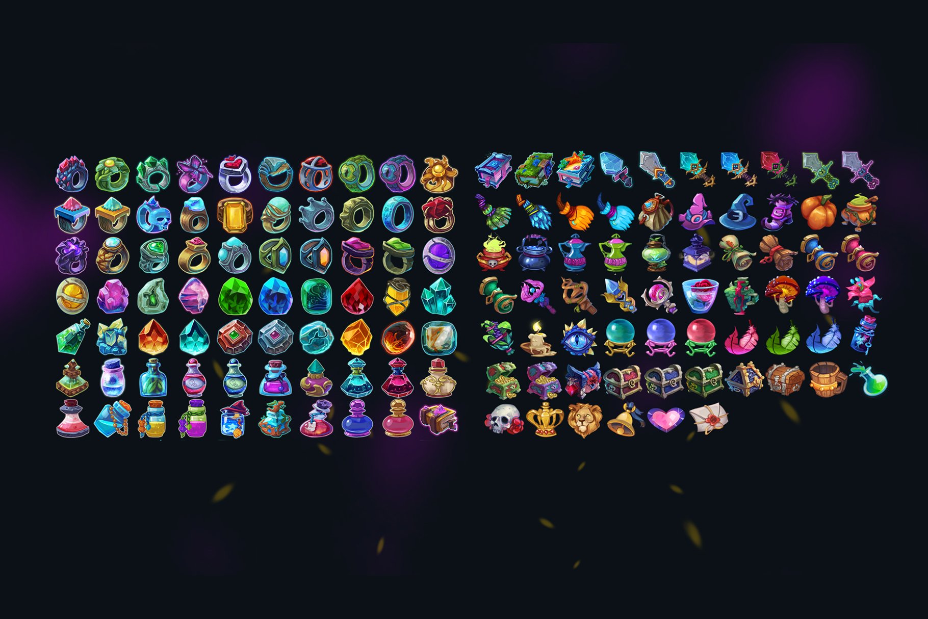 Stylized Magic Icons Pack preview image.