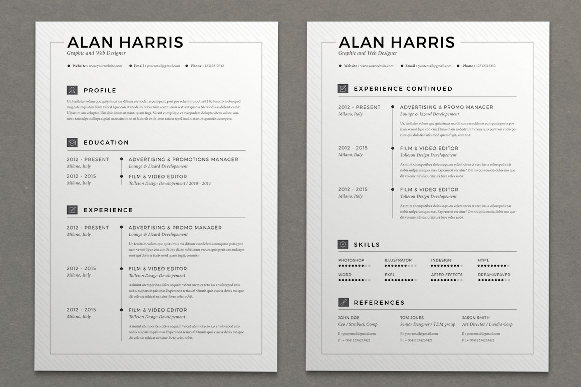 Resume Alan (2 pages) preview image.