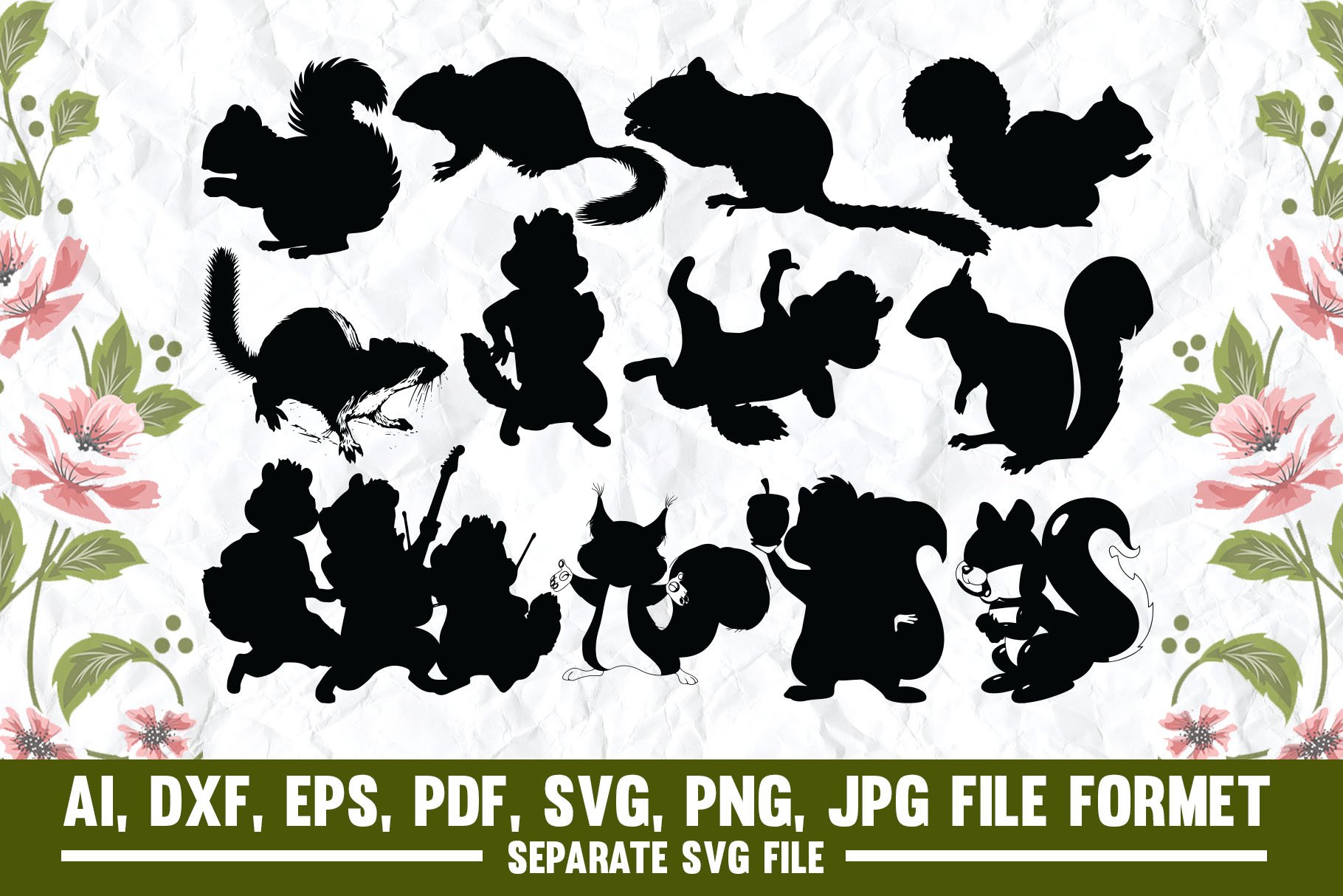 Chipmunk,animal,squirrel,pet svg cover image.