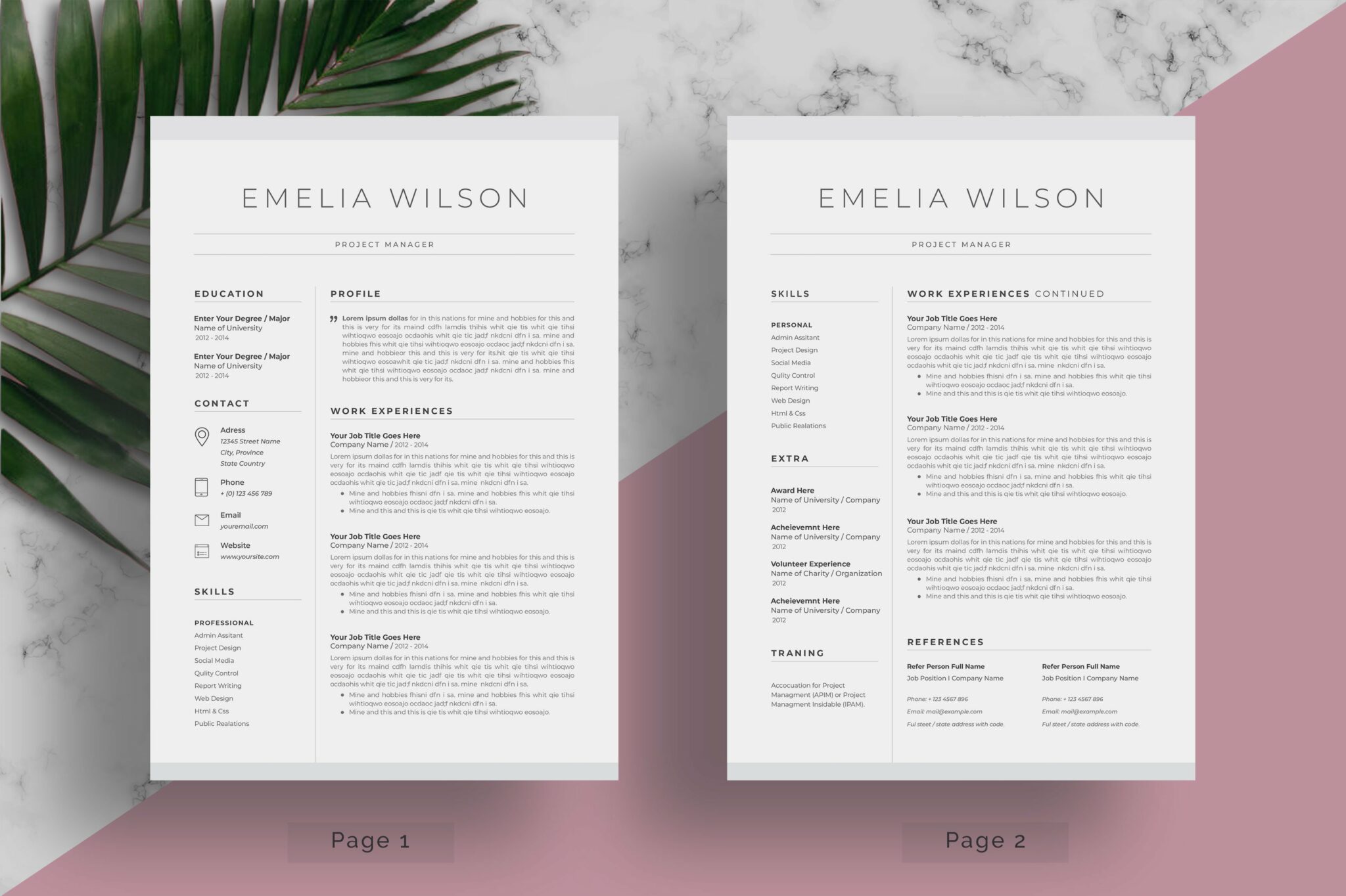 Resume Template | CV Template – MasterBundles