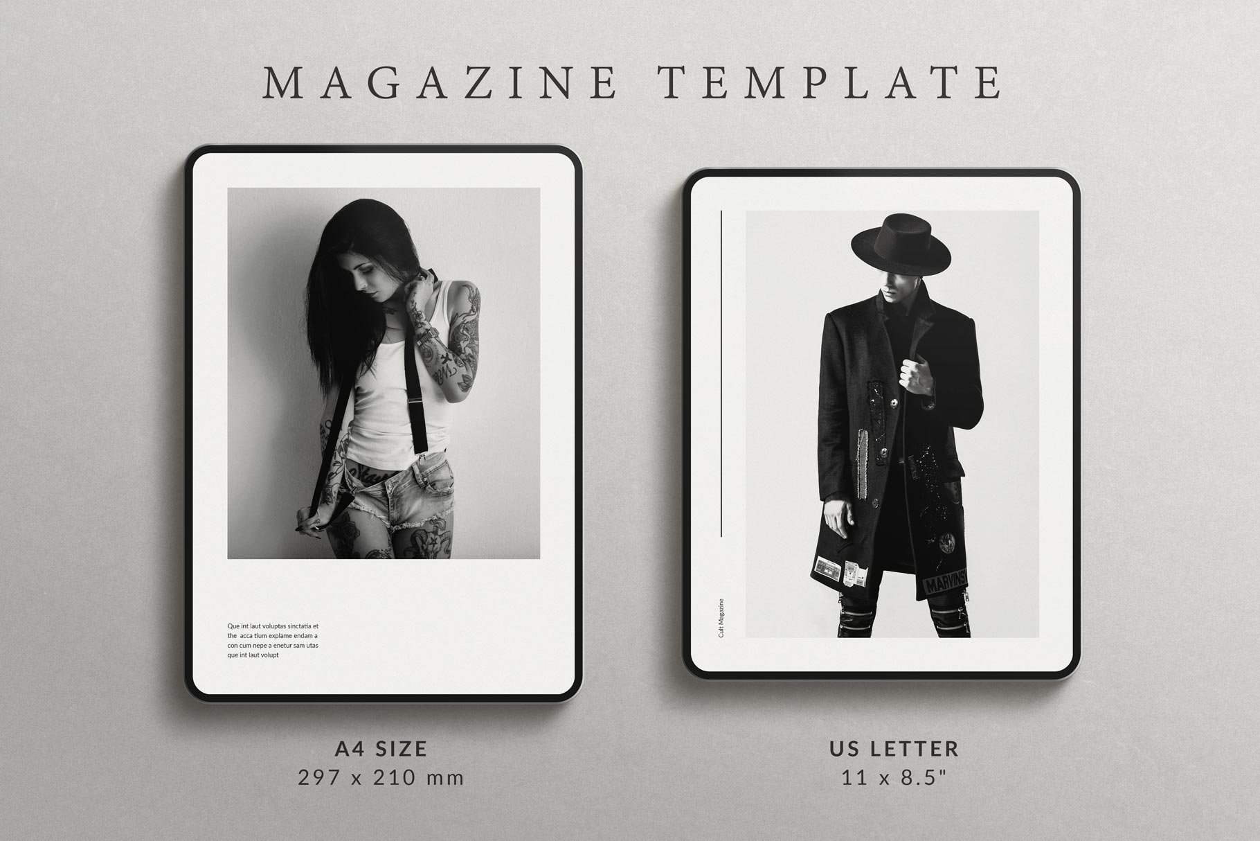 Clean Magazine Template preview image.