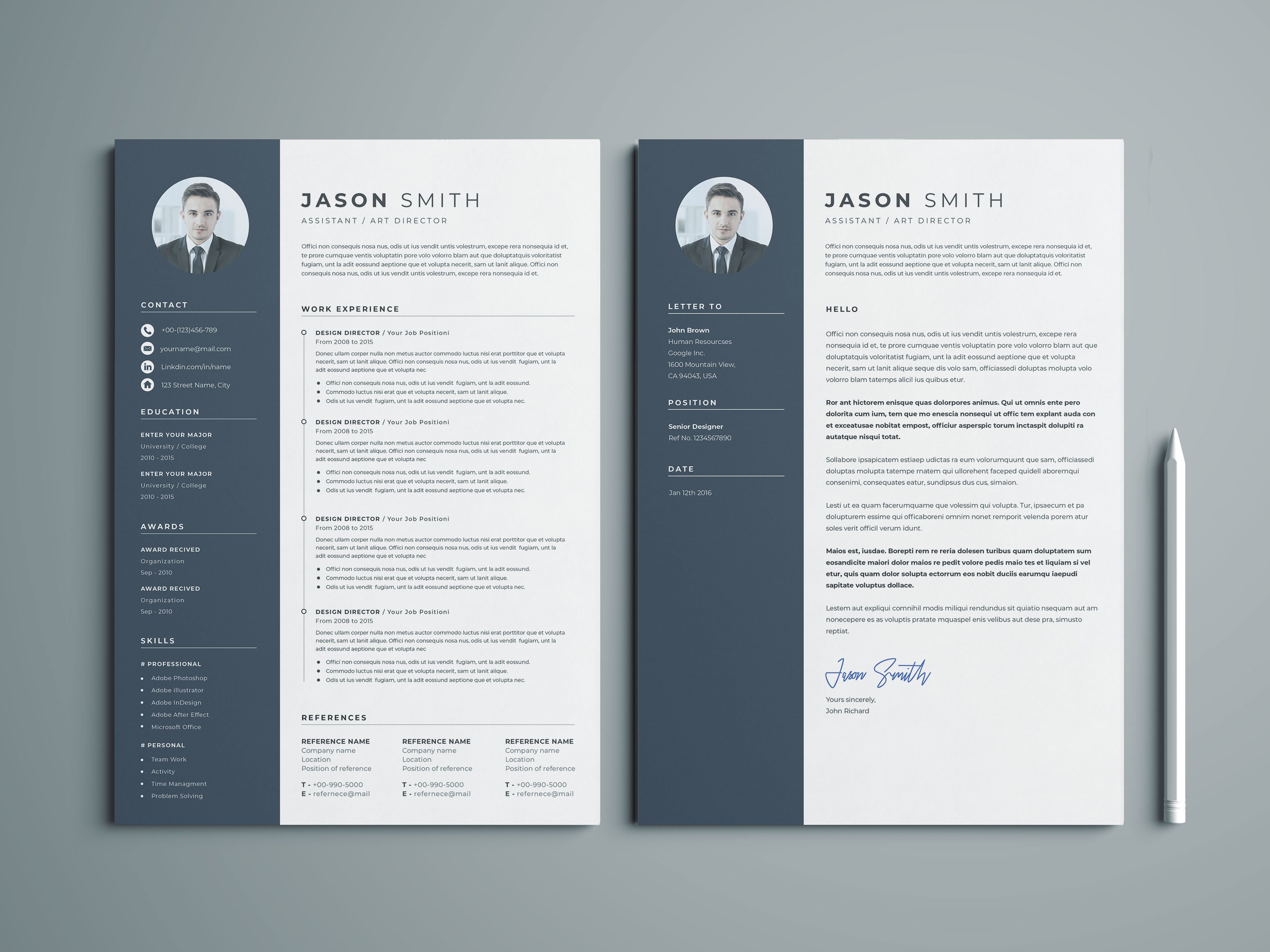 Clean Cv-Resume preview image.