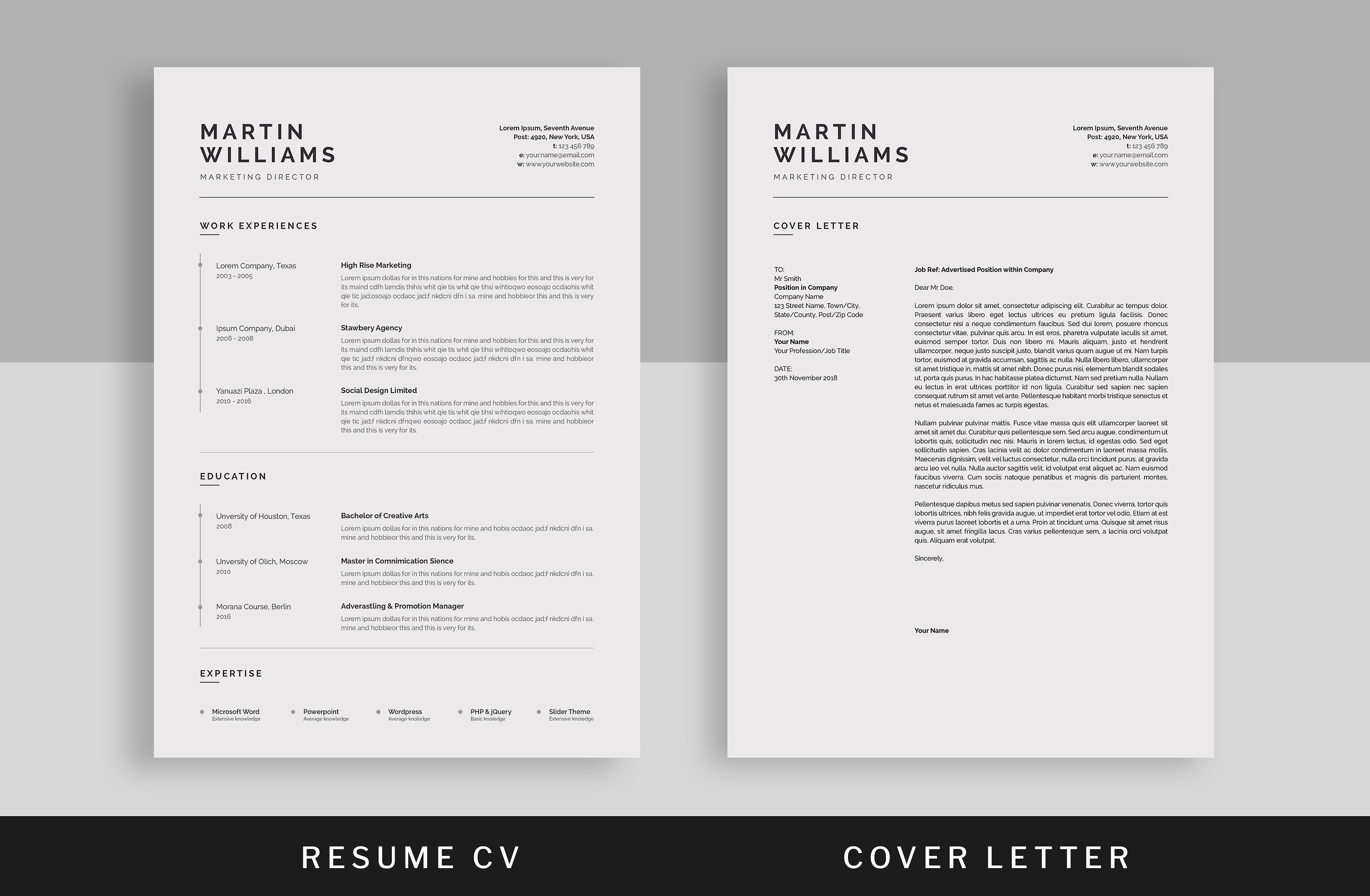 Resume/CV preview image.