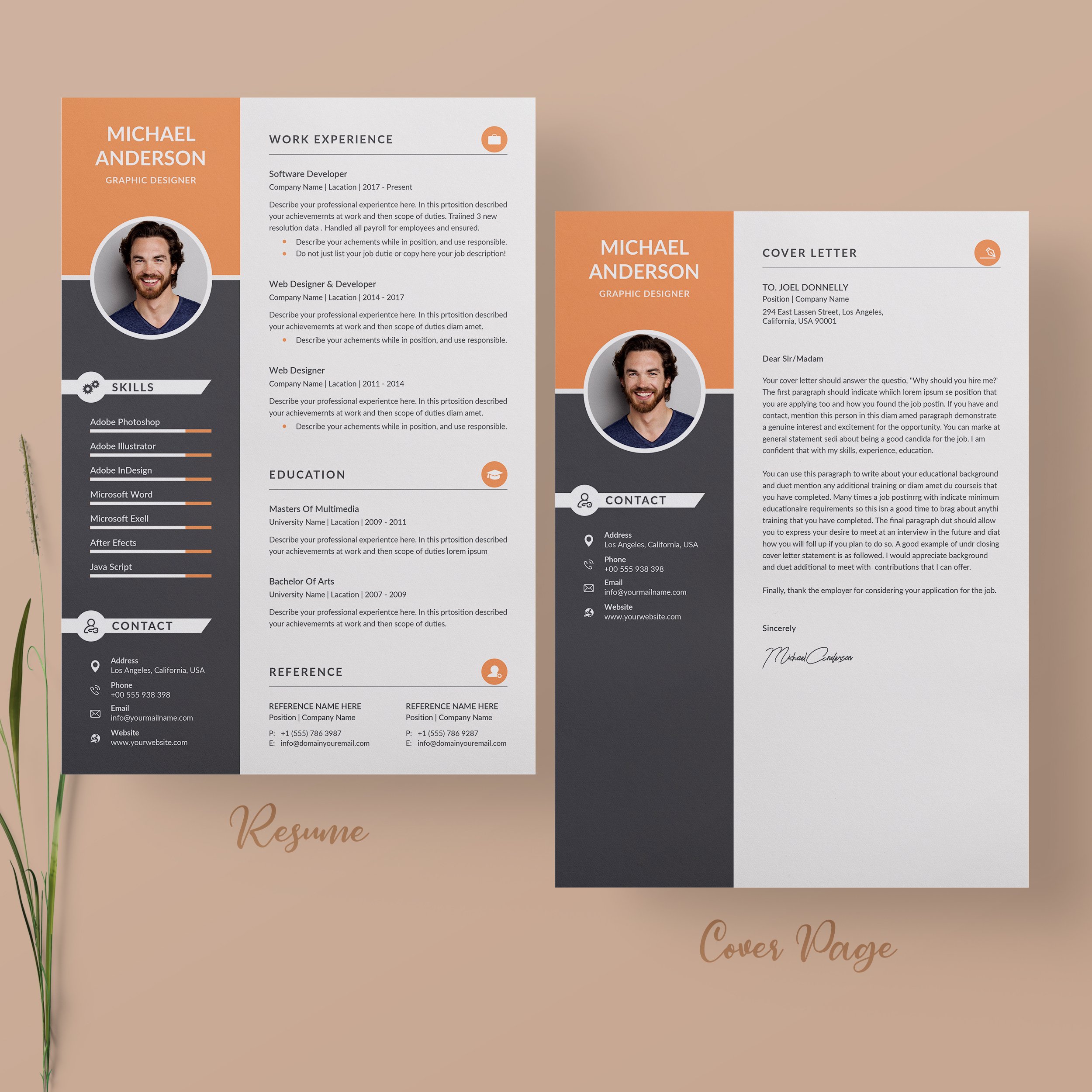 Resume/CV Word preview image.