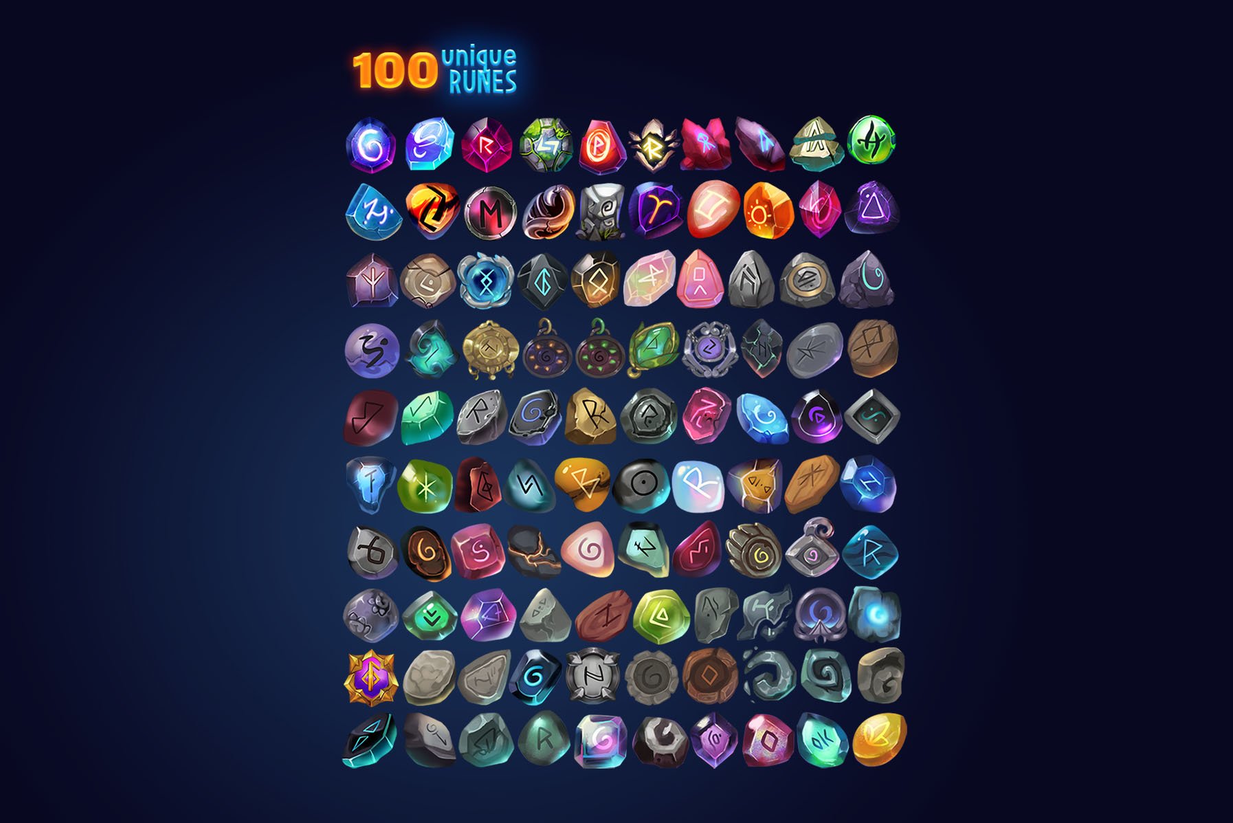 Fantasy Rune Icons preview image.