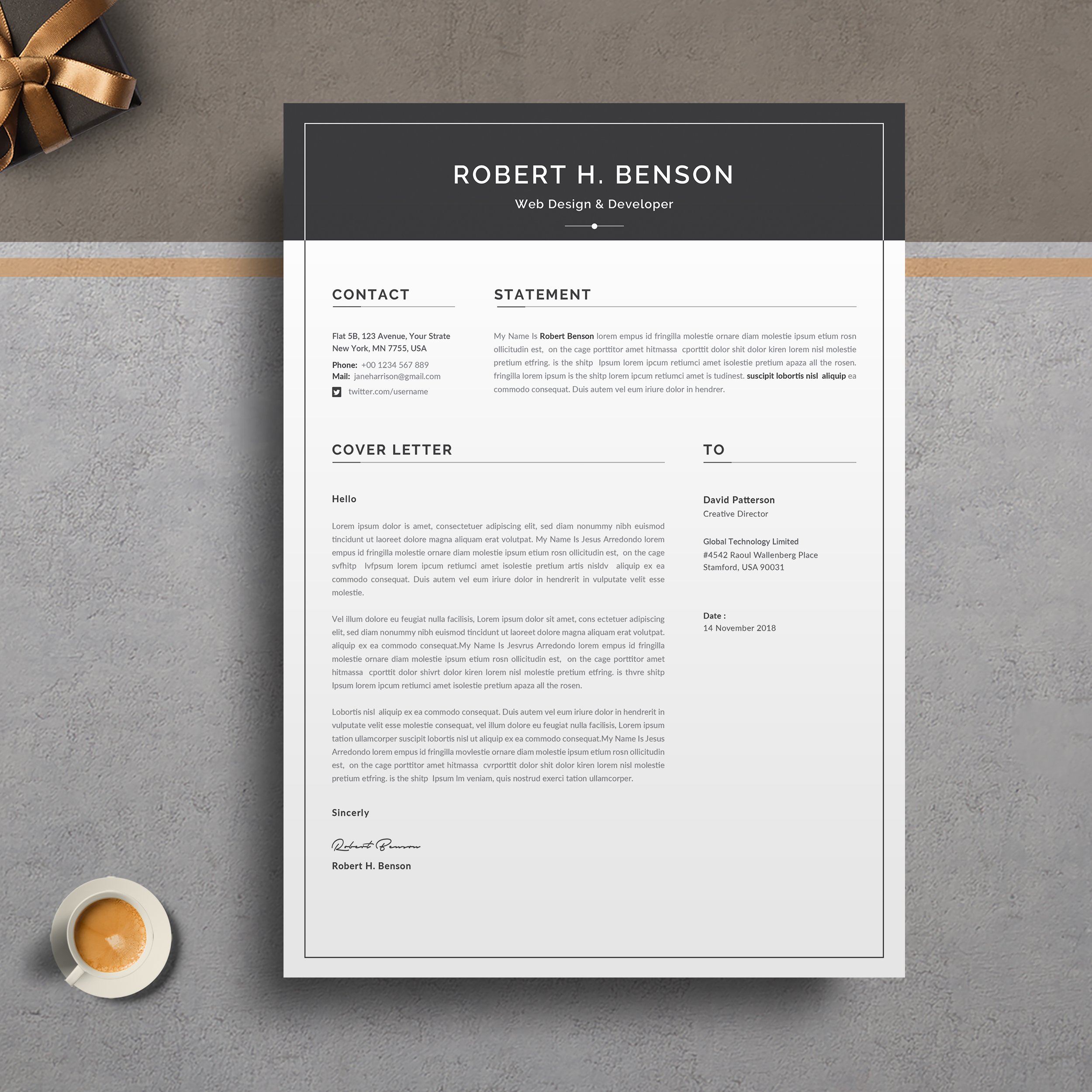 Word Resume/CV preview image.
