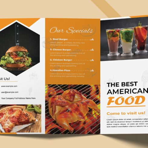 Restaurant Food Menu Layout cover image.