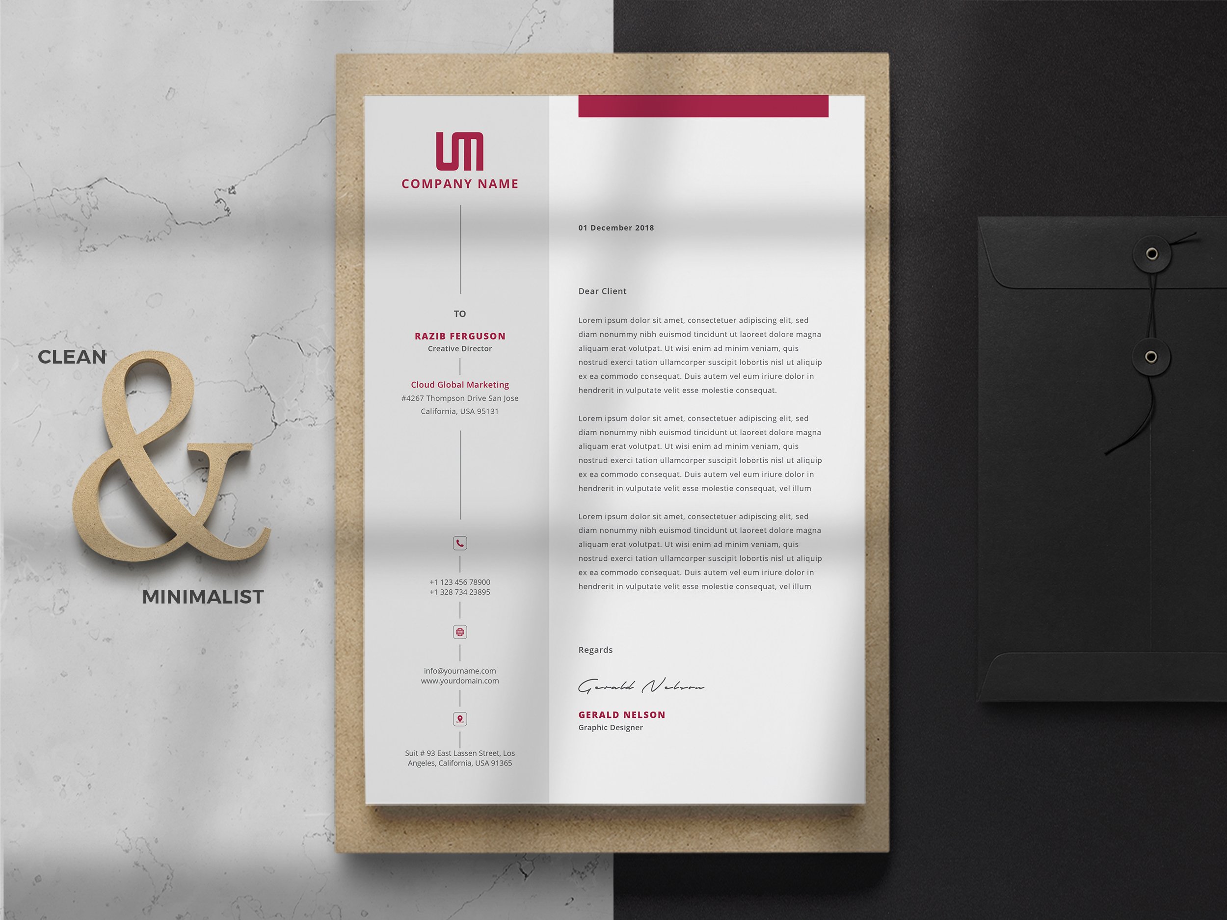 Clean Letterhead Word cover image.